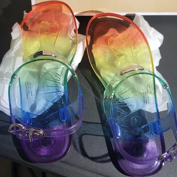 NWT IN BOX Little Girls Michael Kors Sandals - Picture 4 of 8